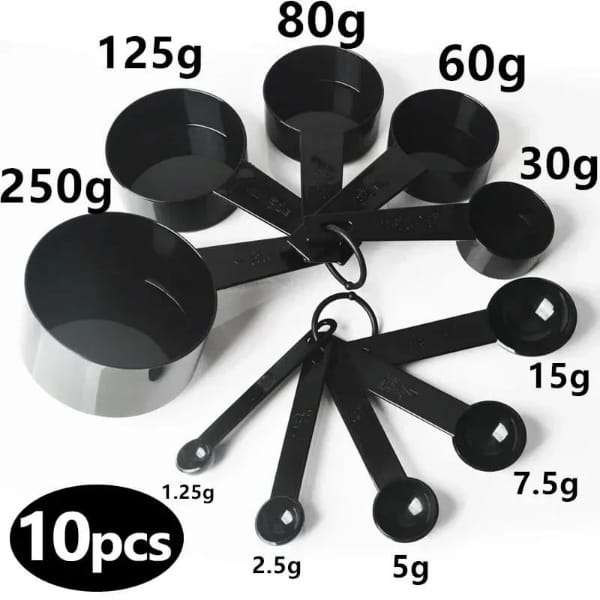 10pcs Kitchen Measuring Spoons Teaspoon Coffee Sugar Scoop Cake Baking Flour Measuring Cups Kitchen ₨144