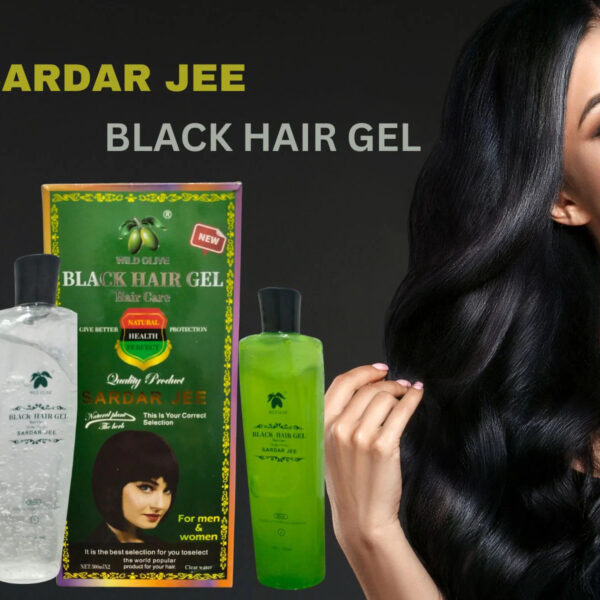 New SARDAR JEE Black Hair Color Gel 2 x 500ml Bottles - New SARDAR JEE Black Hair Color Gel Long-Lasting Shine and Natural Black Color