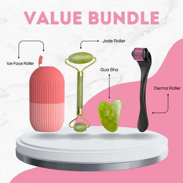 Combo Pack Marble Jade Roller | Ice Roller Facial Massage | Derma Roller [pack Of 3]